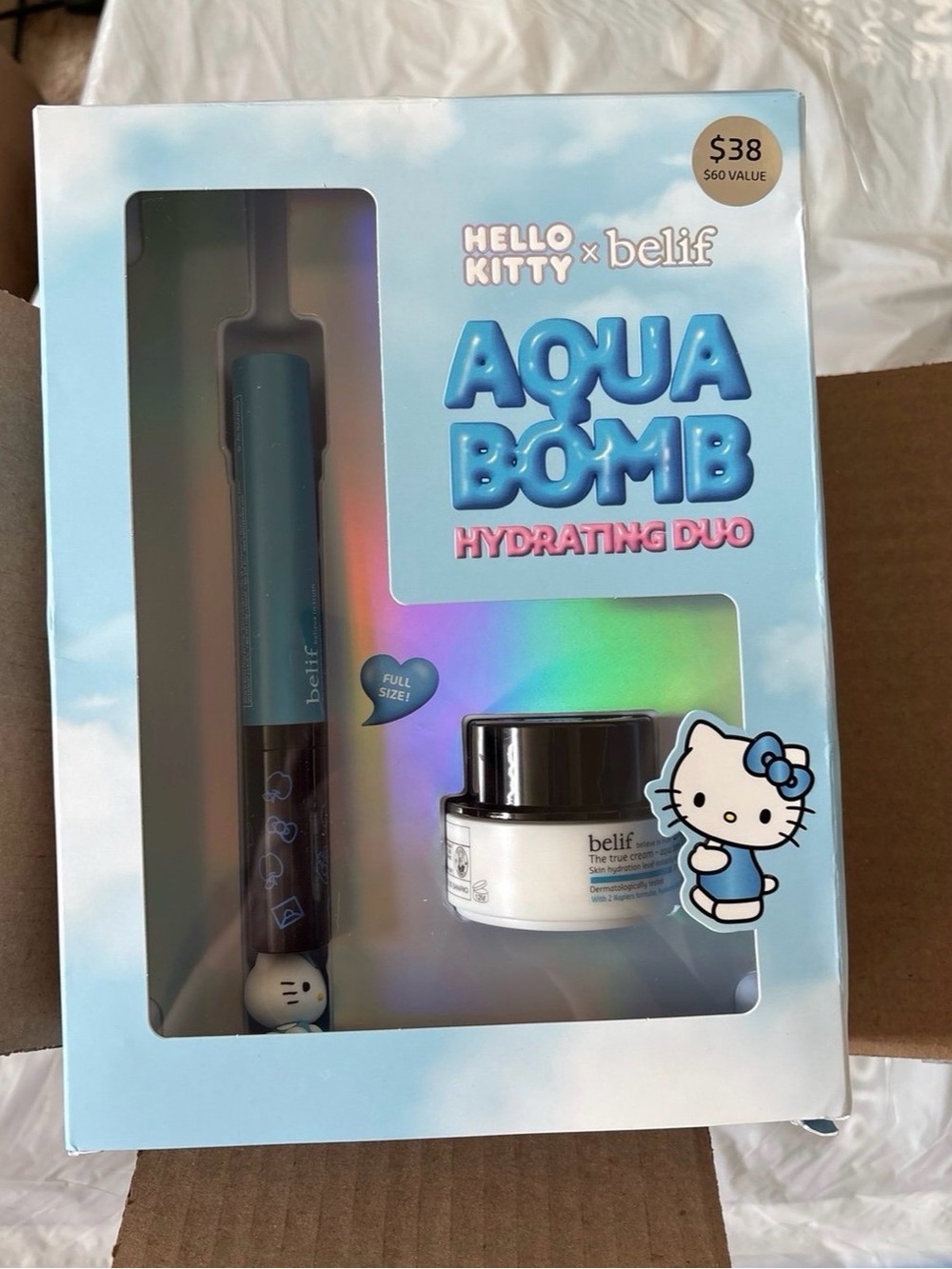 New belif Hello Kitty Aqua Bomb Hydrating Eye & Moisturizer Duo Set